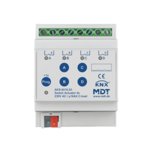 KNX Actuator Ρελε 4F 16A 140μF AKS-0416.03