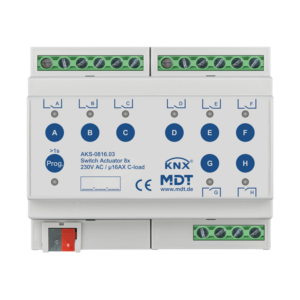 KNX Actuator Ρελε 8F 16A 140μF AKS-0816.03