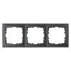 Plastic Frame 3-Fold for KNX 55mm systems