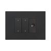 biticino Push Button 4+4F Motion Temp RGB Led. SWC04T/YNB Dark